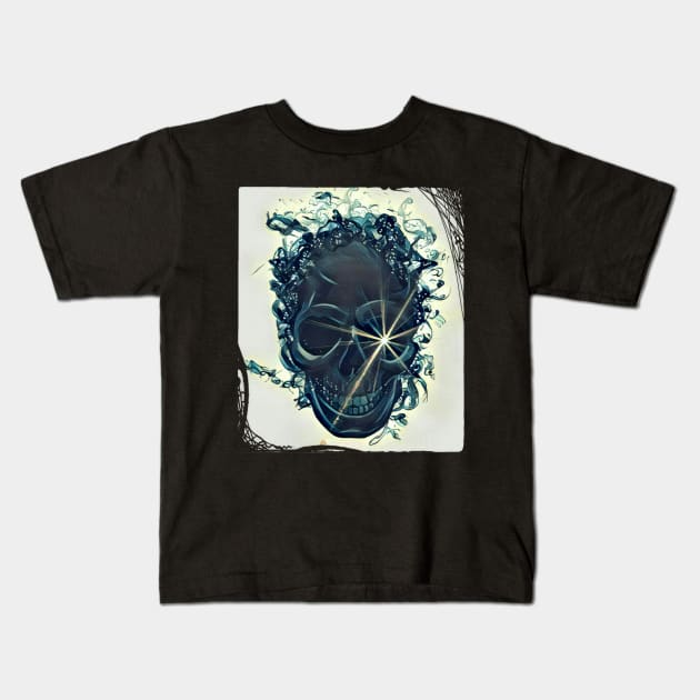 Skull Art #1 Kids T-Shirt by AlondraHanley